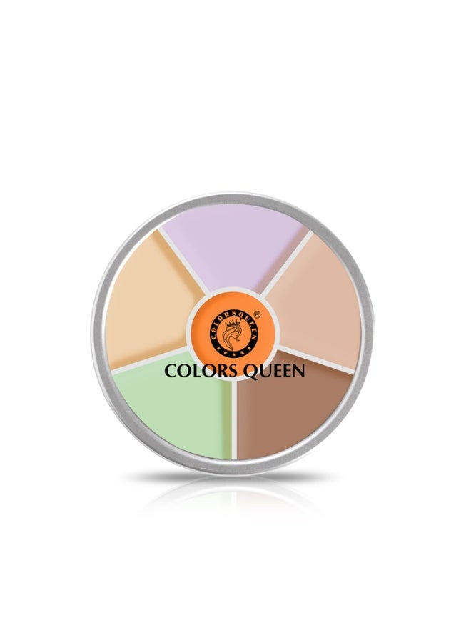 Colors Queen Light Weight Multi-Purpose Matte Concealer Color Corrector Palette | Creamy Matte Finish, Easy to Blend Hydrating Formula | Long Lasting & Waterproof Concealer for Face Makeup (02) - Image 1